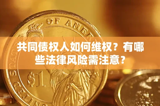 武汉共同债权人如何维权？有哪些法律风险需注意？