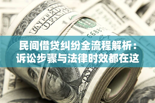 武汉民间借贷纠纷全流程解析：诉讼步骤与法律时效都在这儿了