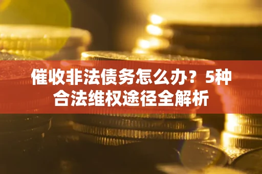武汉催收非法债务怎么办？5种合法维权途径全解析