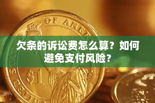 武汉欠条的诉讼费怎么算？如何避免支付风险？